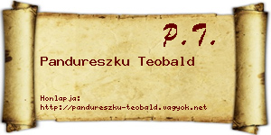 Pandureszku Teobald névjegykártya